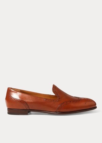 Mocasines Ralph Lauren Mujer Marrom - Quincy Calfskin - NIUEV1603